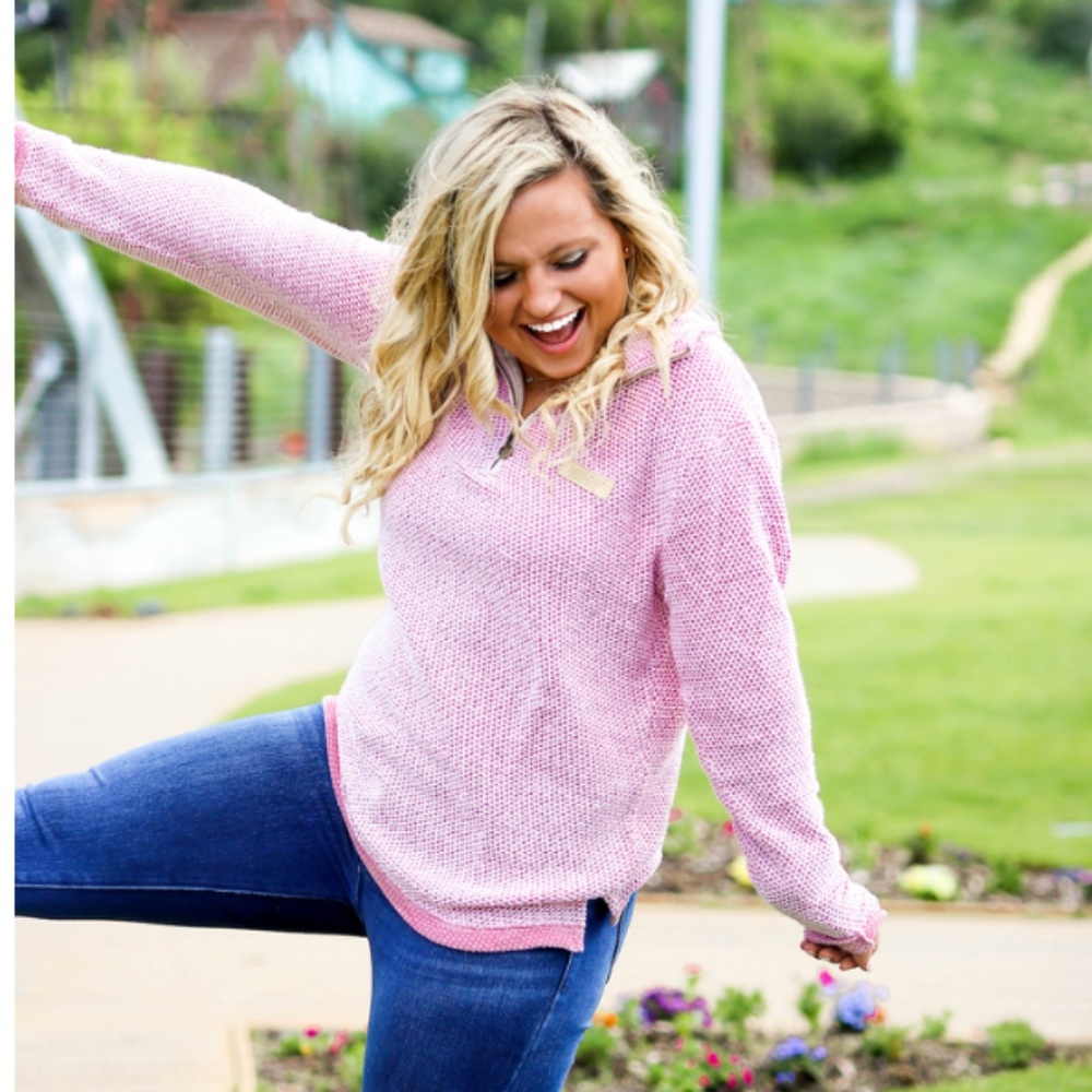 Jadelynn Brooke JLB Boyfriend Long Sleeve 1/4 Zip Pullover